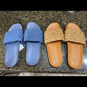 Universal Thread woven slide sandals size 12